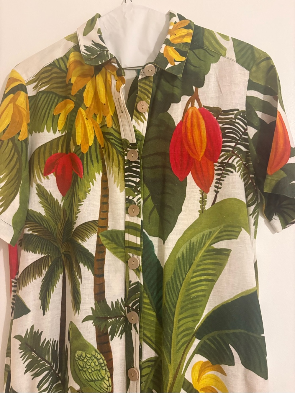 Farm Rio Tropical Print One-Piece - Green/White NWT size XS
